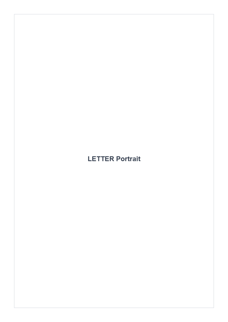 US Letter Portrait PDF
